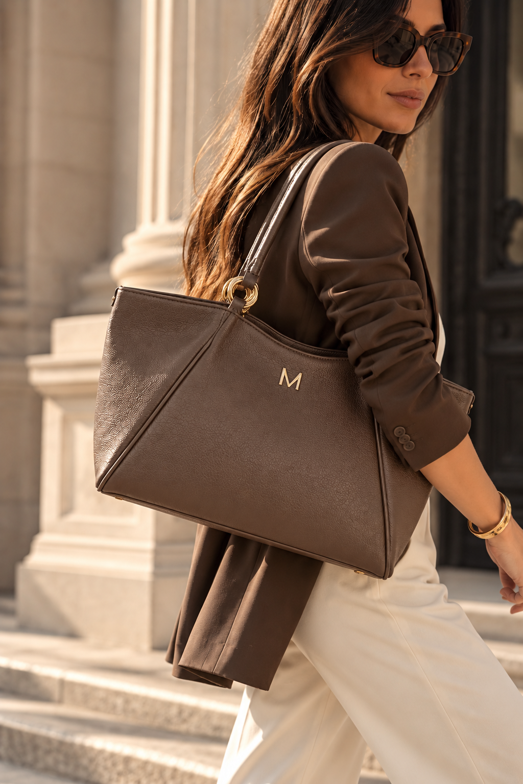 Malefica Shopper Martellata Fango ORO