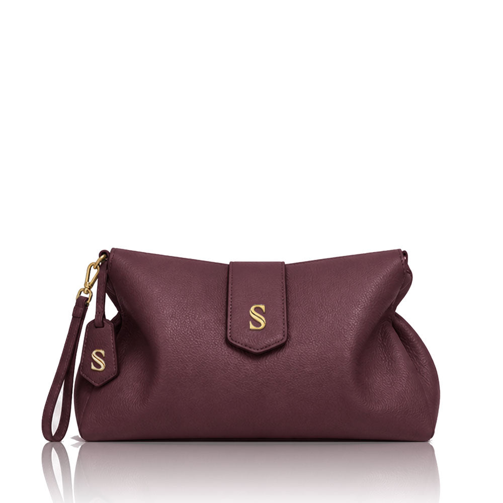 Ella Clutch Vinaccia Martellata Oro