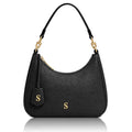 Borsa Goccia Martellata Nera Gold