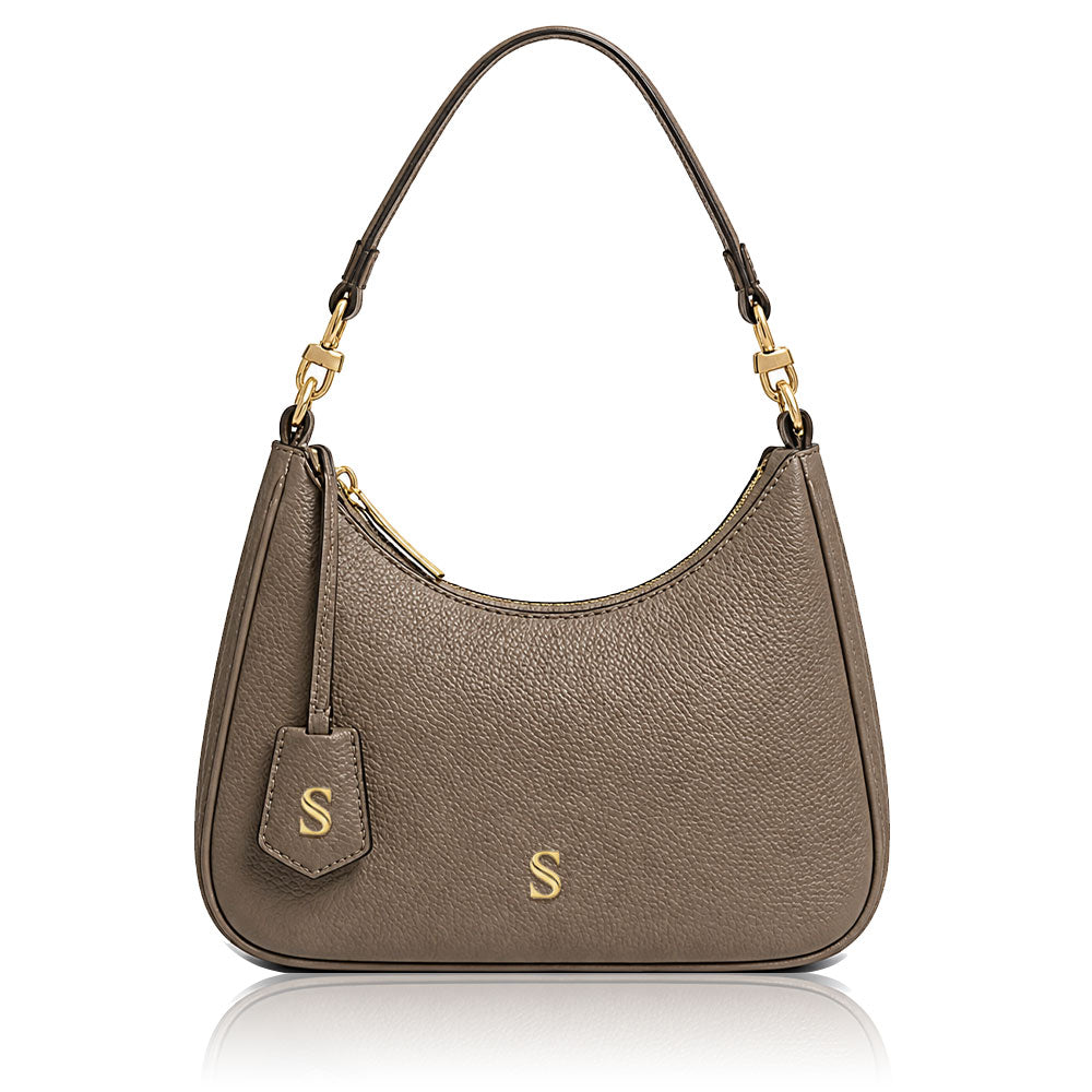 Borsa Goccia – Martella Taupe - Gold