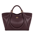 Malefica Shopper Martellata Burgundy Oro