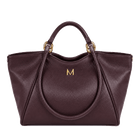 Malefica Shopper Martellata Burgundy Oro