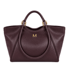 Malefica Shopper Martellata Burgundy Oro