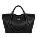 Malefica Shopper Martellata Nero Oro