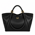 Malefica Shopper Martellata Nero Oro
