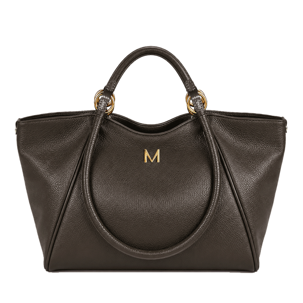 Malefica Shopper Martellata Fondente Oro