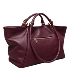 Malefica Shopper Martellata Prugna Oro