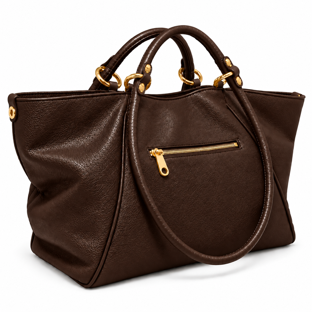 Malefica Shopper Martellata Fondente Oro
