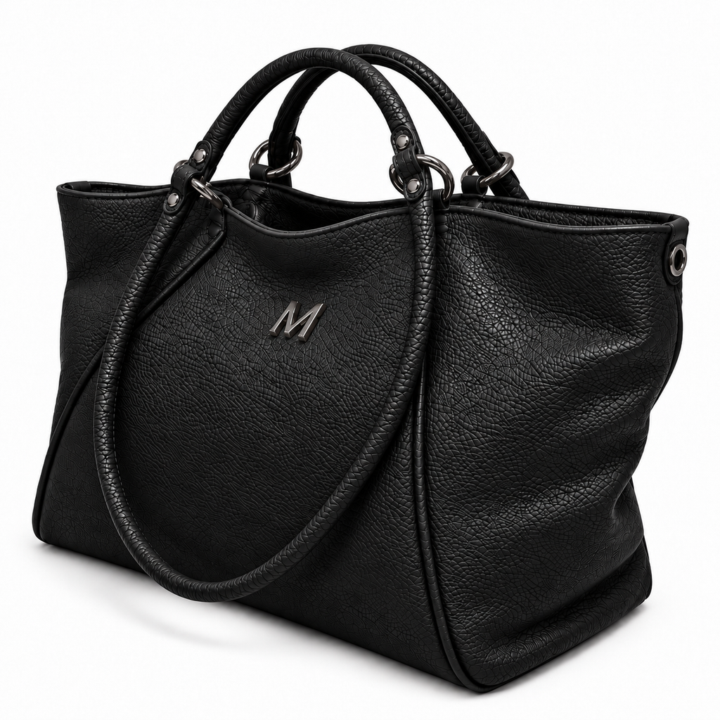 Malefica Shopper Martellata Nero Dark