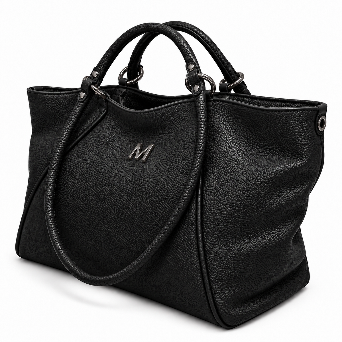 Malefica Shopper Martellata Nero Dark