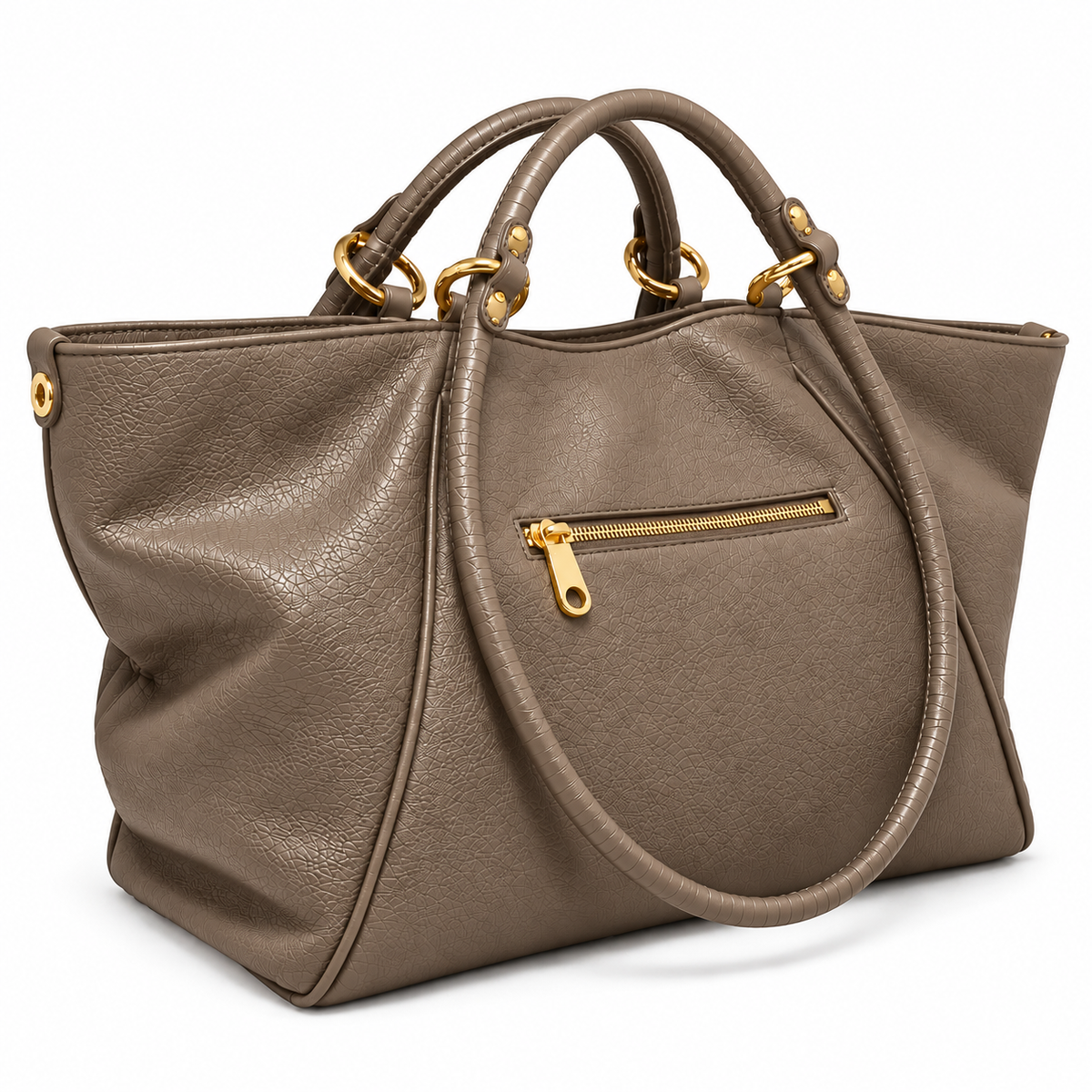 Malefica Shopper Martellata Fango ORO