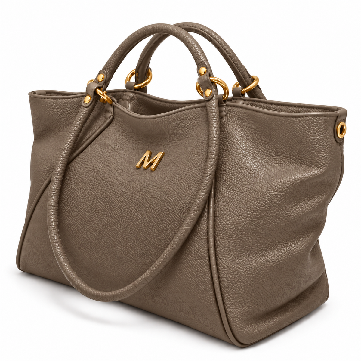 Malefica Shopper Martellata Fango ORO