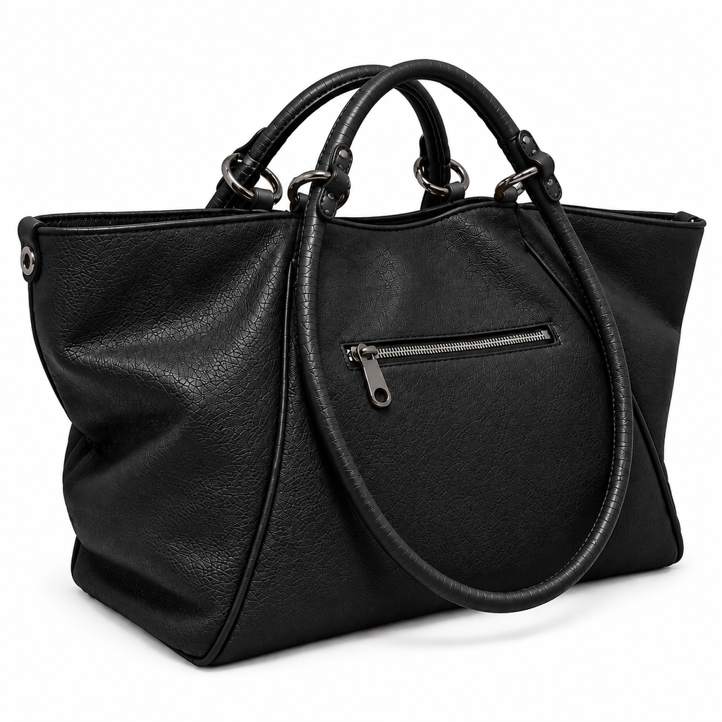 Malefica Shopper Martellata Nero Dark