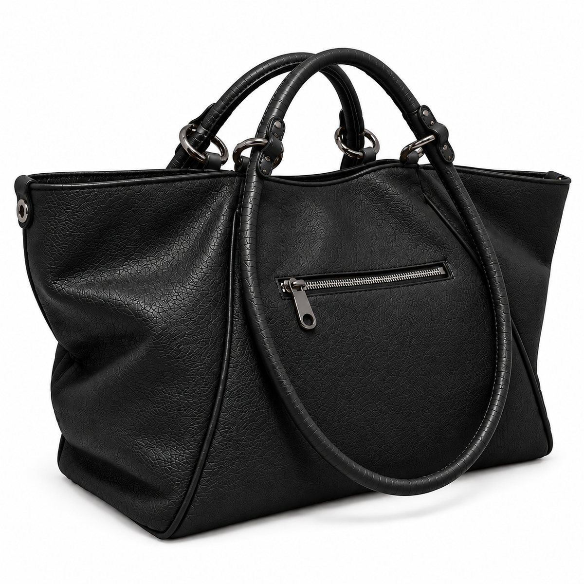 Malefica Shopper Martellata Nero Dark