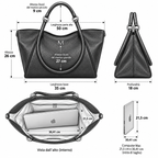 Malefica Shopper Martellata Nero Dark