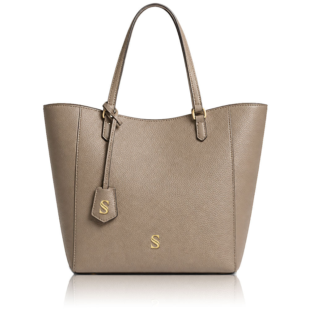 Shopper Enstel – Martella Taupe - Gold