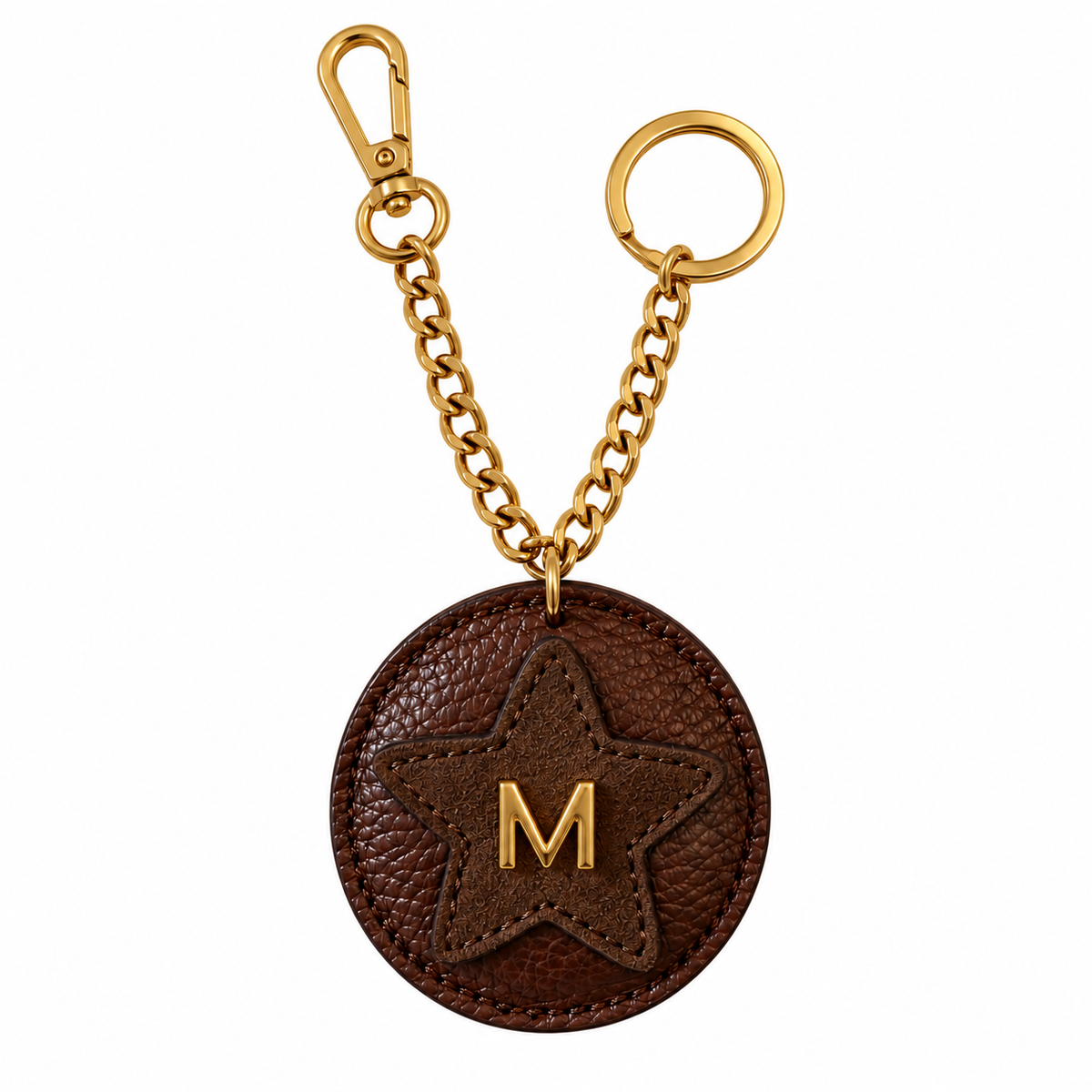 Portachiave Starlet Marrone Oro