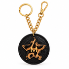 Portachiave Starlet Nero con Stella leopardata laminata ORO