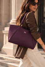 Malefica Shopper Martellata Prugna Oro